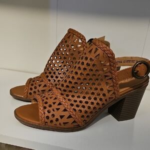 Big Buddha Tan Heeled Sandals